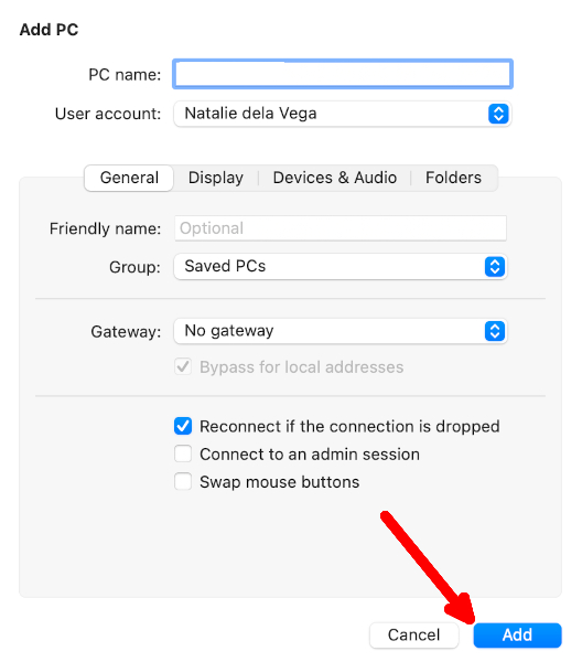 Mac Microsoft Remote Desktop App Add Pc Add
