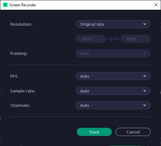 Movavi Screen Recorder Export Advanced