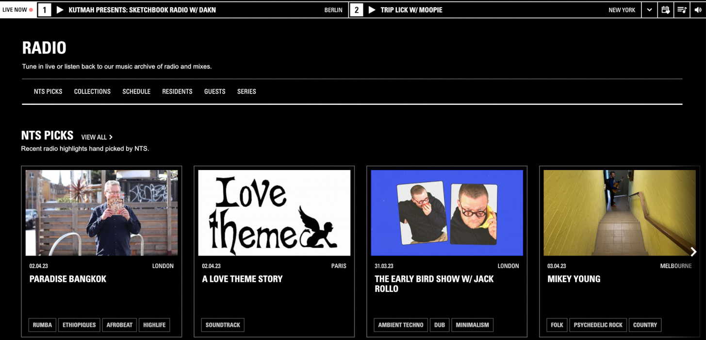 Nts Radio Radio Page