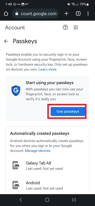 Passwordless Authentication How To Create Passkeys With Google Android