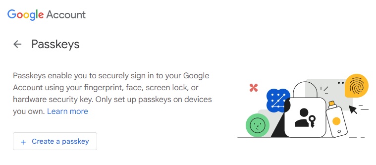 Passwordless Authentication How To Create Passkeys With Google Desktop Create