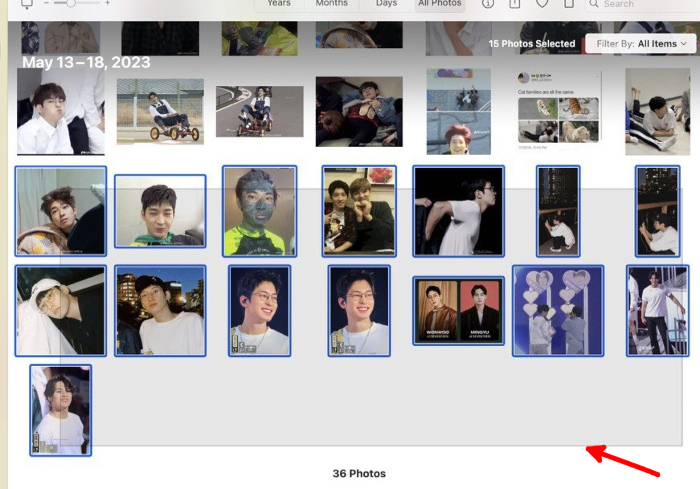 Select Multiple Photos Mac Click And Drag