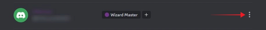 Three-dots next to Discord user name. 