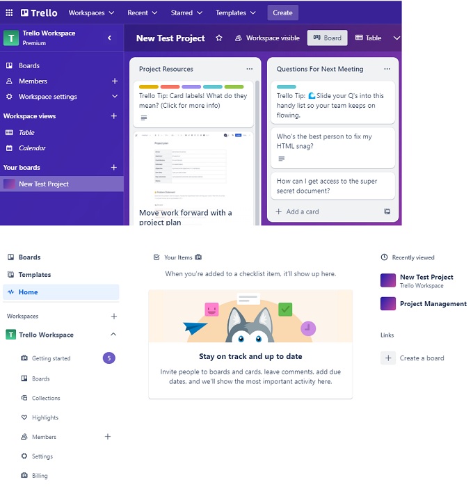 Trello Vs Asana Should You Migrate Trello Interface