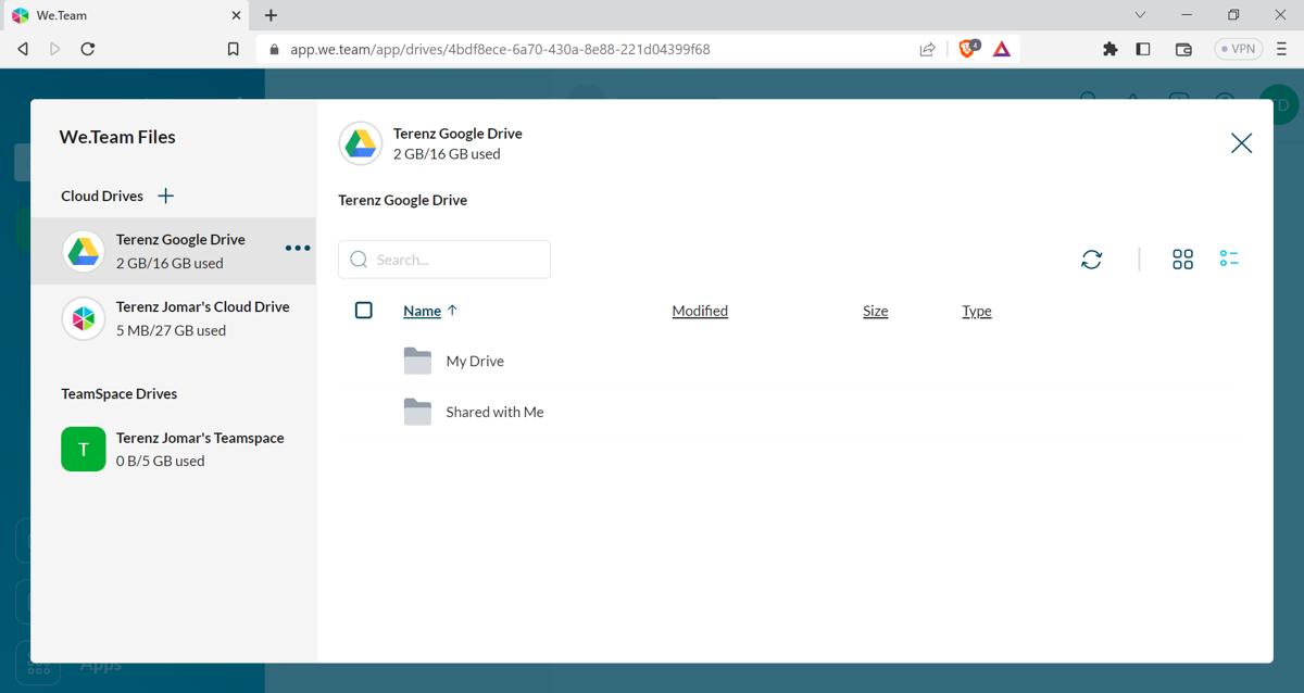 We Team App File Sending From Google Drive