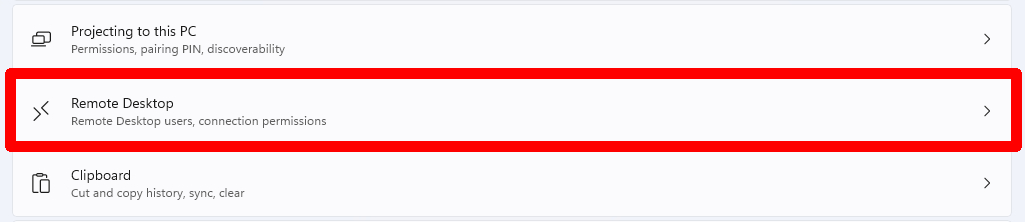 Windows Settings System