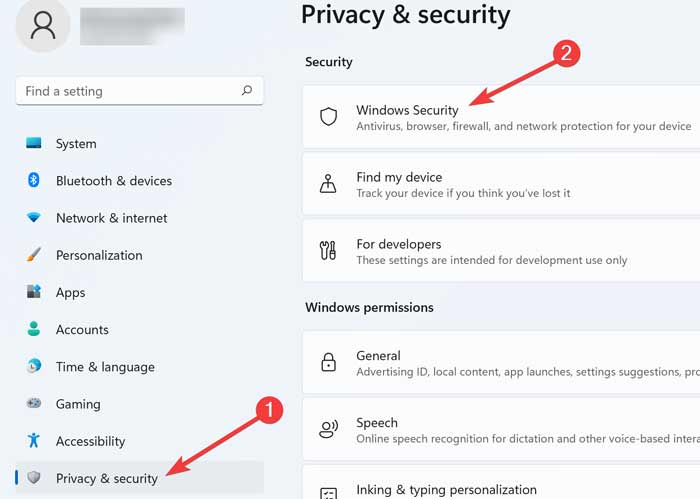 Accessing Security Settings On Windows