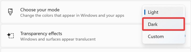Activating Dark Mode On Windows