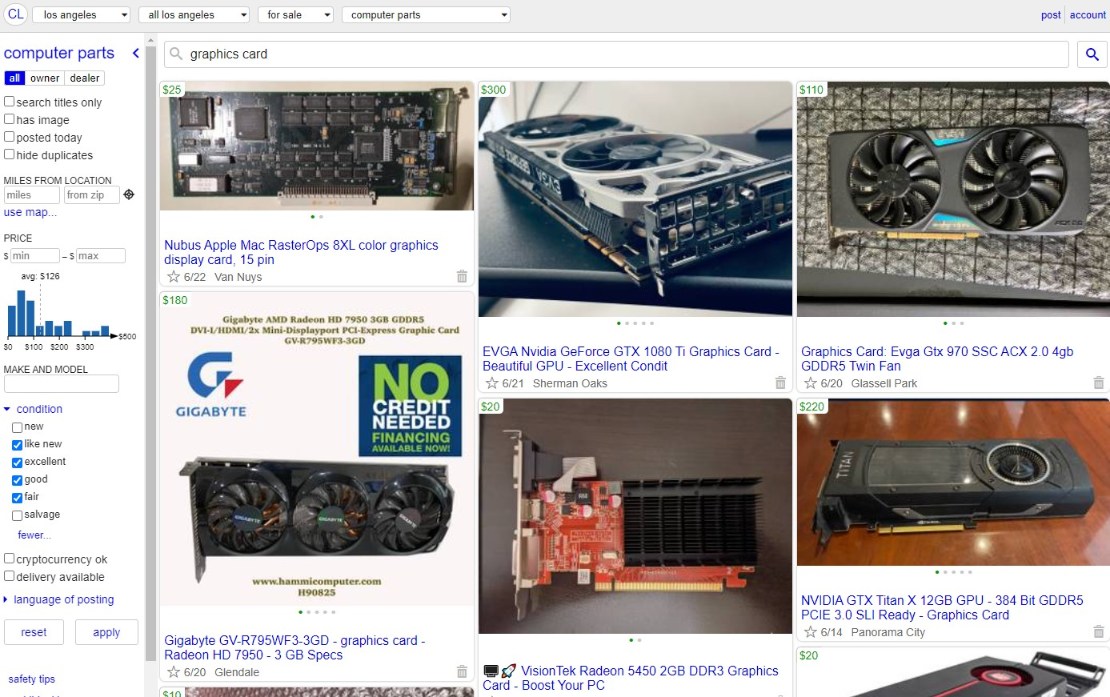 Best Places To Buy Used Pc Parts Craigslist