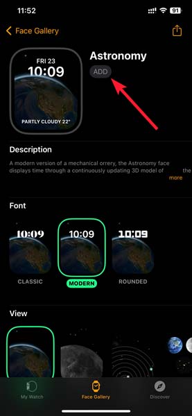 Dynamic Wallpapers Setting Up A New Wallpaper On The Watch App