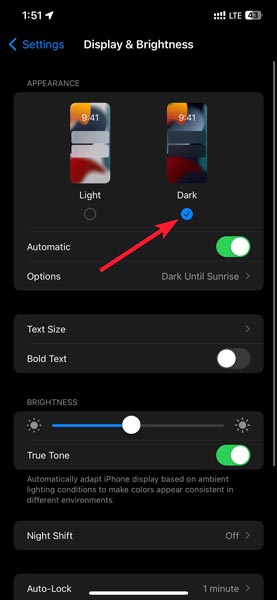 Enabling Dark Mode On Ios