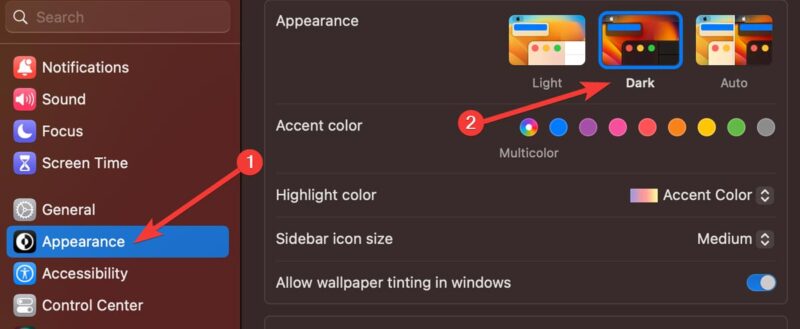 Enabling Dark Mode On Macos