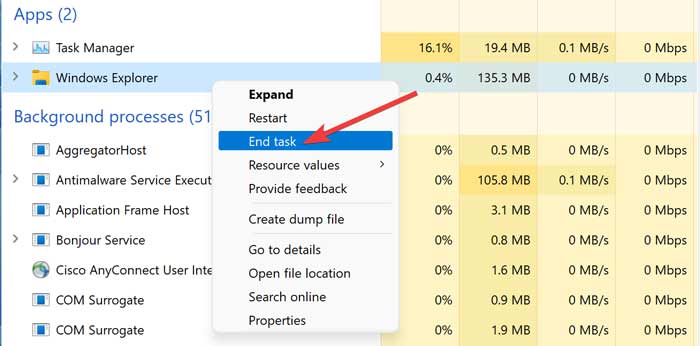 Ending A Process On Task Manager