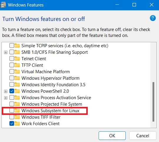 Uncheck Windows Subsystem for Linux in Turn Windows features on or off. 