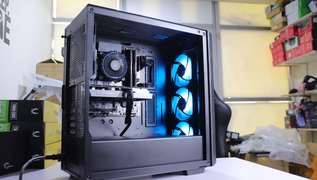 Internal view of PC.