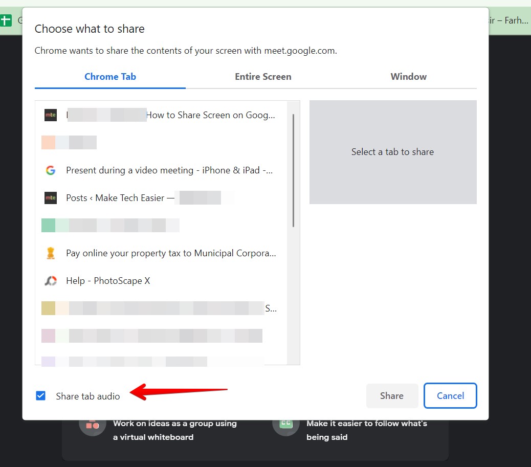 Google Meet Pc Present Before Meeting With Audio