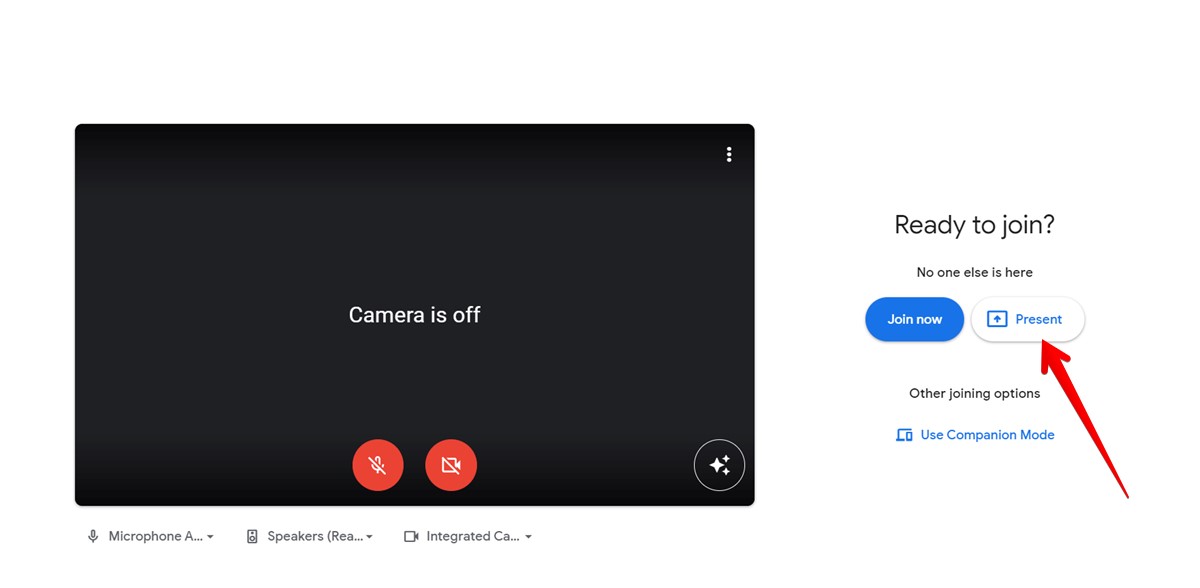 Google Meet Pc Present Before Meeting
