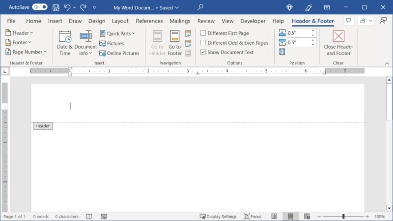 How to Use Headers and Footers in Word, Excel, and PowerPoint - Make ...