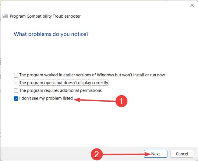 I Dont See The Problem Listed