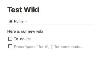 New To-Do List in Notion