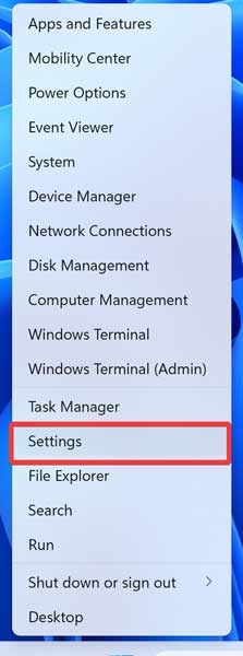 Opening Settings On Windows 3