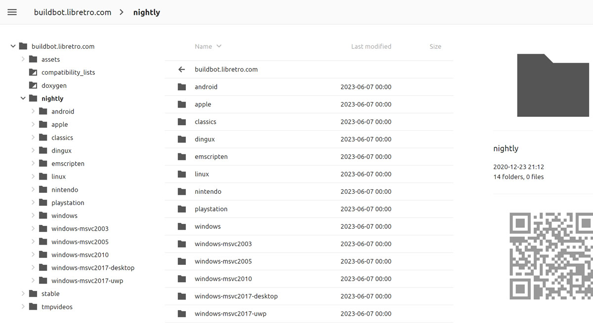 Retroarch Issue Opening Liberto Buildbot