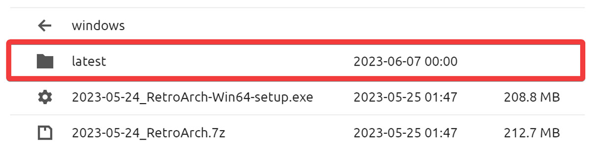 Retroarch Issue Opening The Latest Folder In The Directory