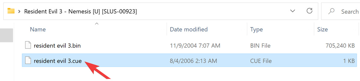 Retroarch Issue Placing The Cue Files Next To Bin Files