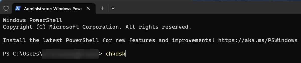 Running The Chkdsk Scan
