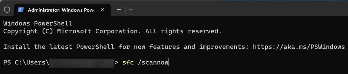 Running The Sfc Scan