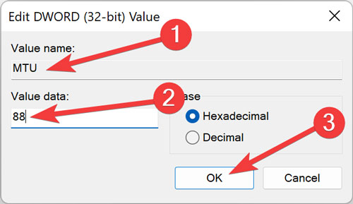Setting The Mtu Value
