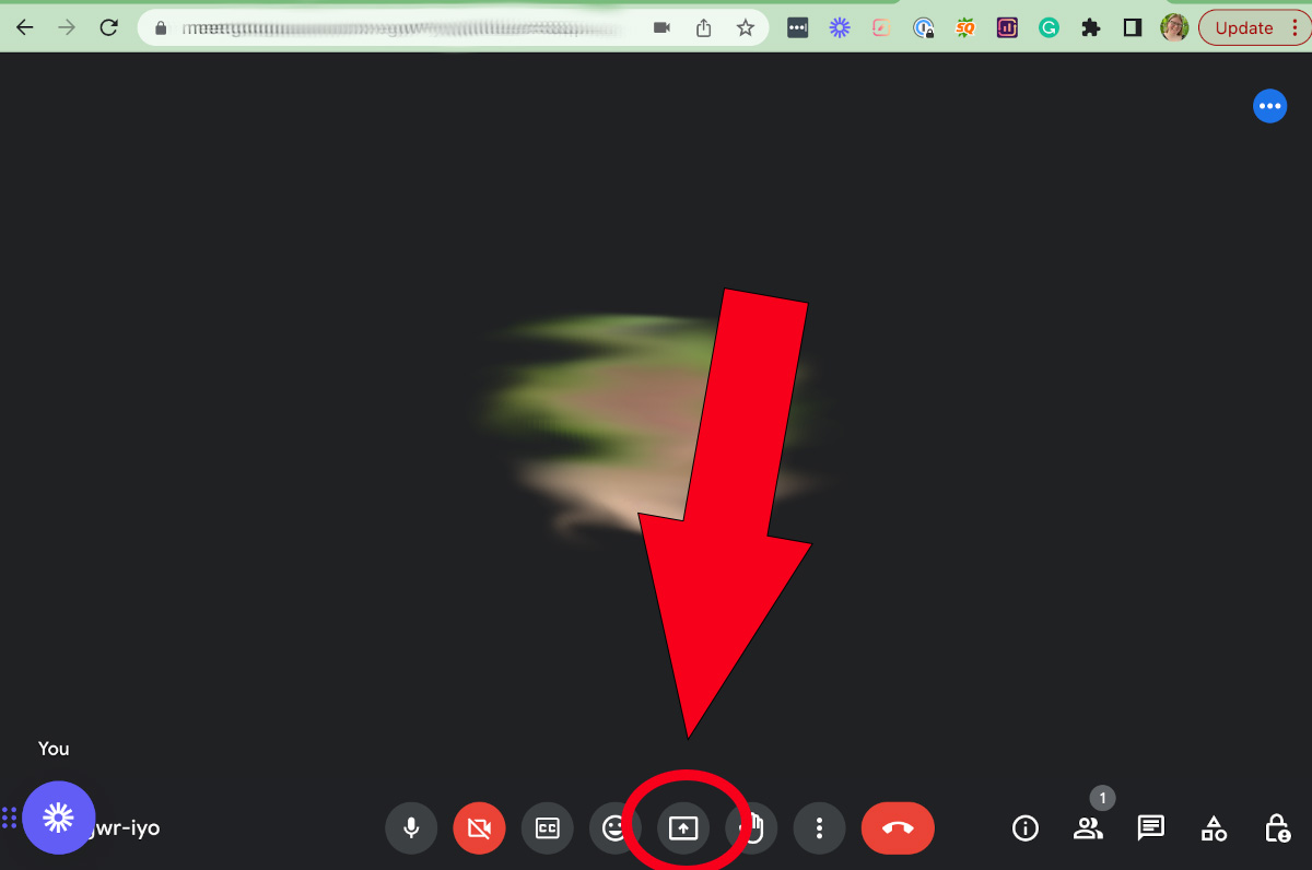 Share Screen Google Meet Pc In Meeting