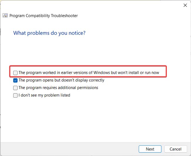 The Program Worked In Earlier Versions Of Windows