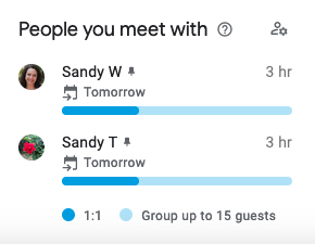 Time Insights People You Meet With