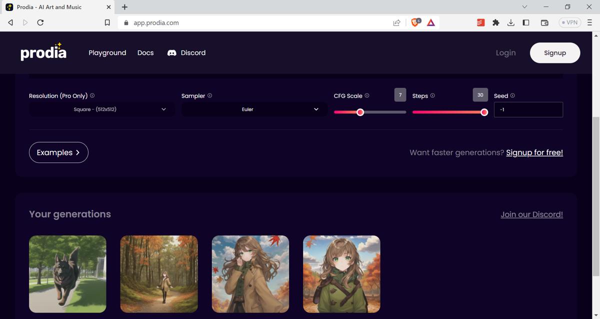 App Prodia Com Ai Generate Anime Girl And German Shepherd Image Screenshot