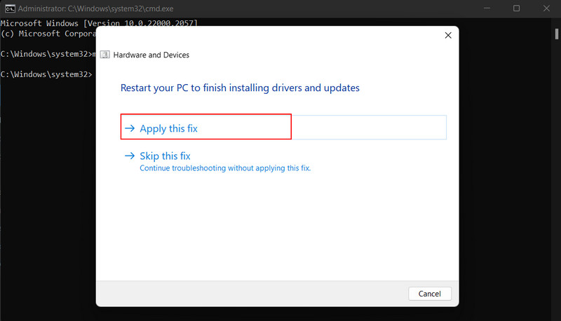 Applying fixes suggested by Troubleshooter.