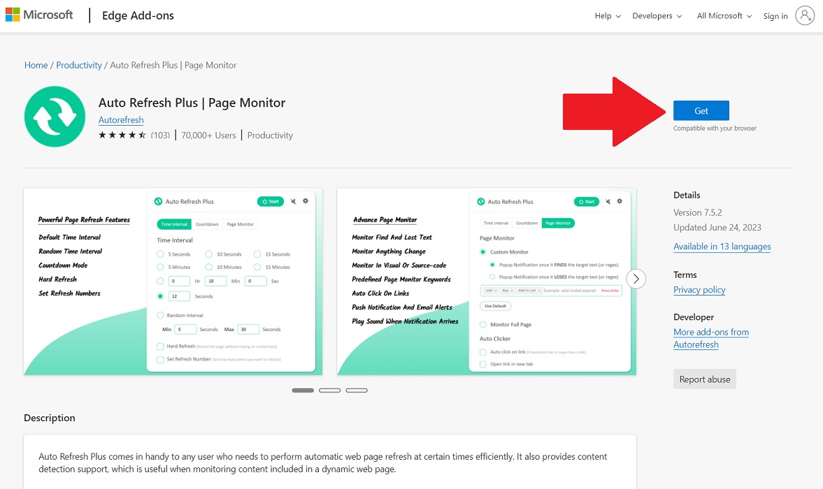 Disable Auto Refresh Browser Auto Refresh Plus