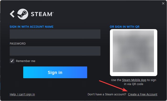 Create Steam Account