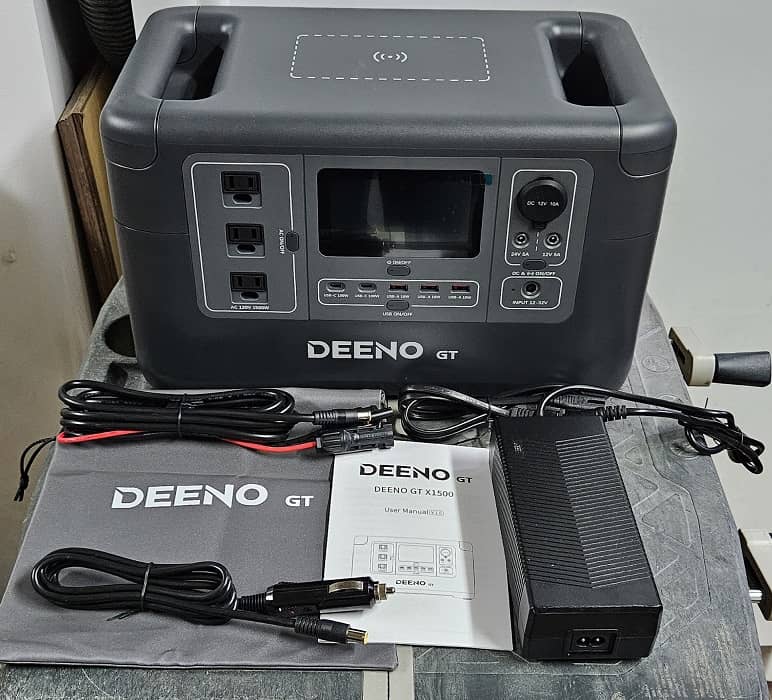 Deeno X1500 Portable Power Station Review Box