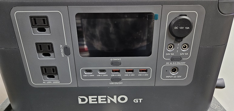 Deeno X1500 Portable Power Station Review Ports