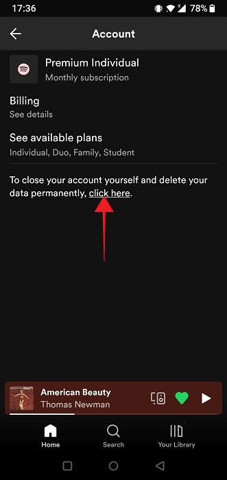Delete Spotify Account Mobile Click Here