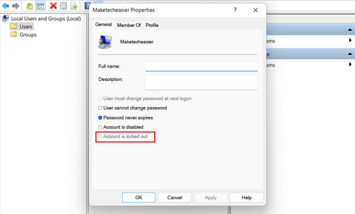 Unchecking "Account is locked out" under user properties. 