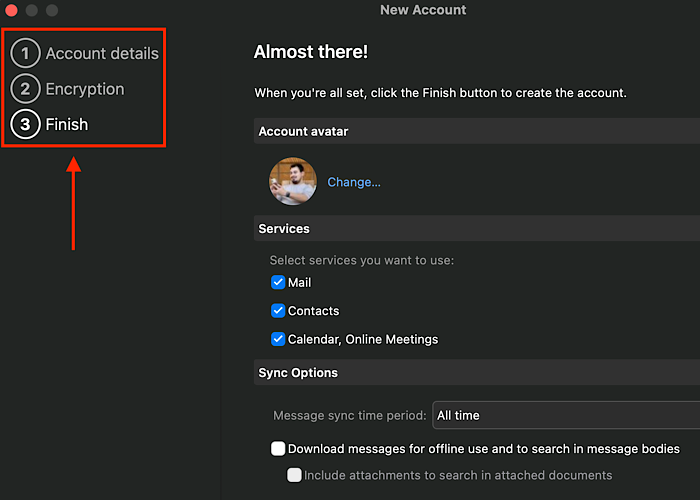 Emclient Setup Steps