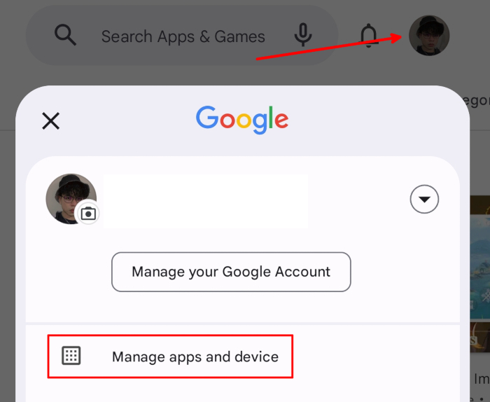 Google Play Store Manage Apps And Devices