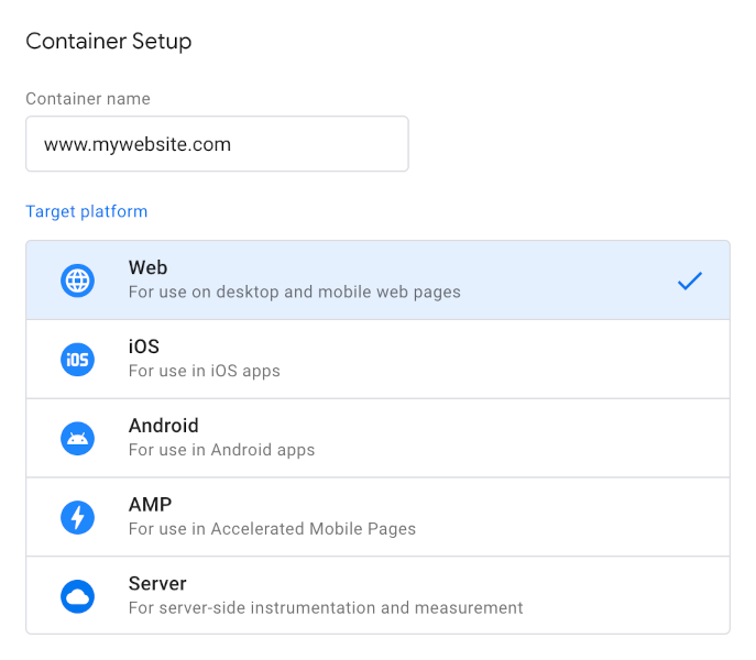 Google Tag Manager Container Setup