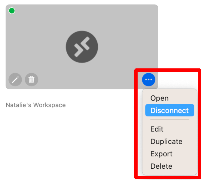 Mac Microsoft Remote Desktop App List Disconnect
