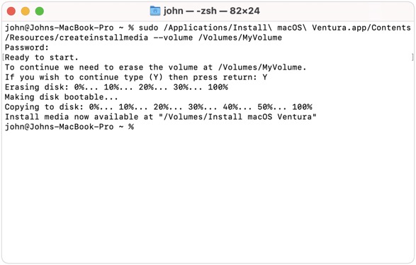 Macos Usb Installer Creation