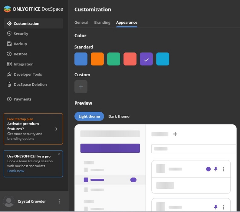 Onlyoffice Docspace Review Customization