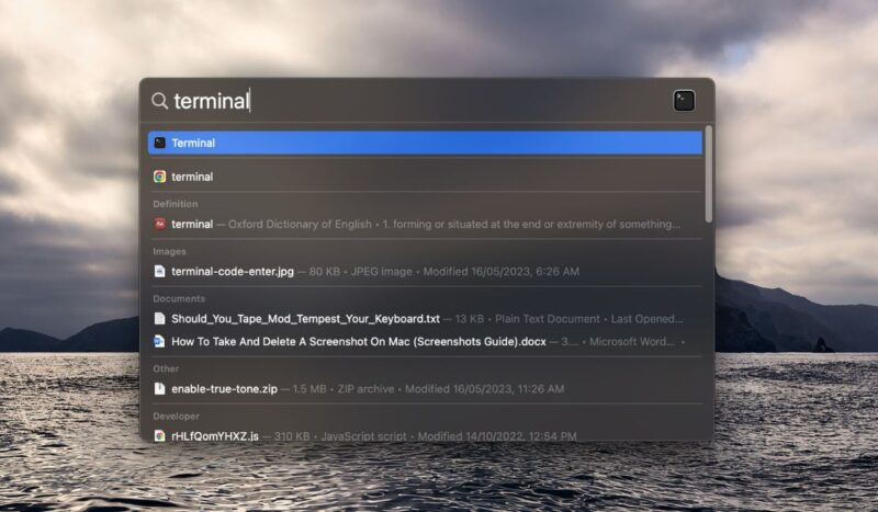 Open Terminal