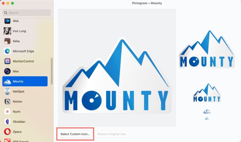 Pictogram Custom Icon